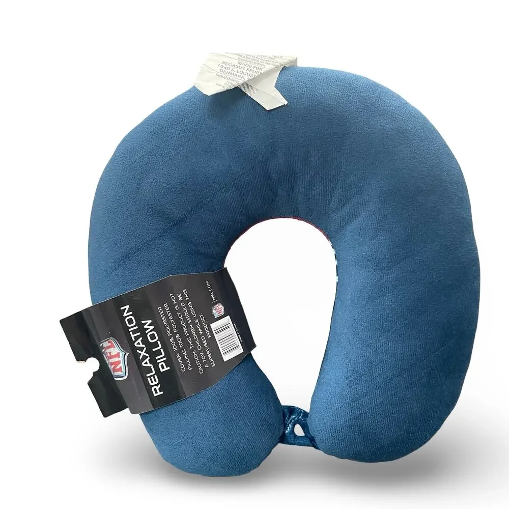 NFL New England Patriots Neck Pillow Travel Head Support Airplane Car Holiday